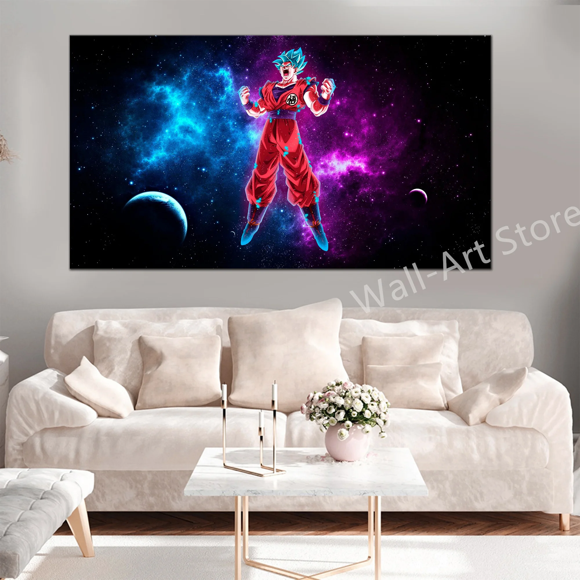 

5 Panel Dragon Ball Anime Role Poster Goku Saiyan Wall Picture Modern Prints Canvas Painting Bedroom Living Room Home Decoration