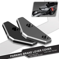 motorcycle aluminium accessories parking hand brake lever reservoir caps for honda x adv 750 2021 x adv750 xadv750 xadv