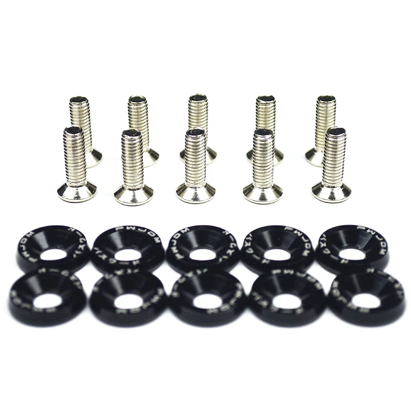 

Набор Шестигранных Болтов EAFC JDM Style M6, Алюминиевые Гайки И Болты Для Модификации Автомобиля, Спойлер, Бампер, Выпуклый ...