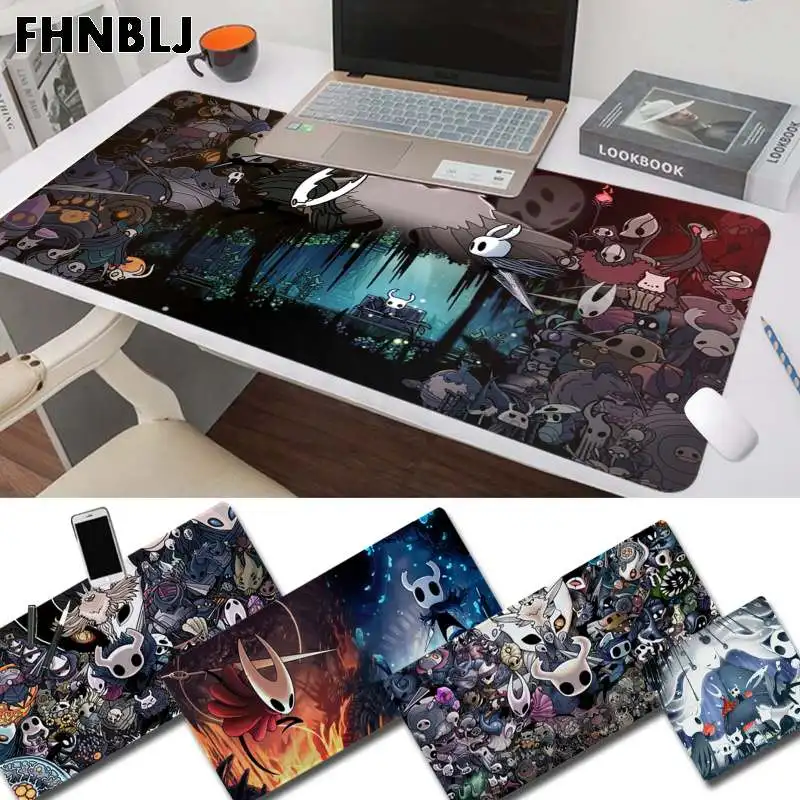 

FHNBLJ Hollow Knight New Gaming Player Desk Laptop Rubber Mouse Mat Size For Large Edge Locking Speed Version Game Keyboard Pad