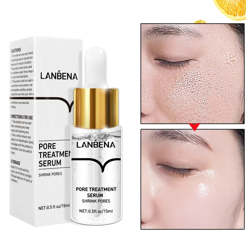 

Pore Shrink Serum Nicotinamide Hyaluronic Acid Nourish Moisturizing Dryness Repair Face Pores Treatment Essence Liquid Skin Care