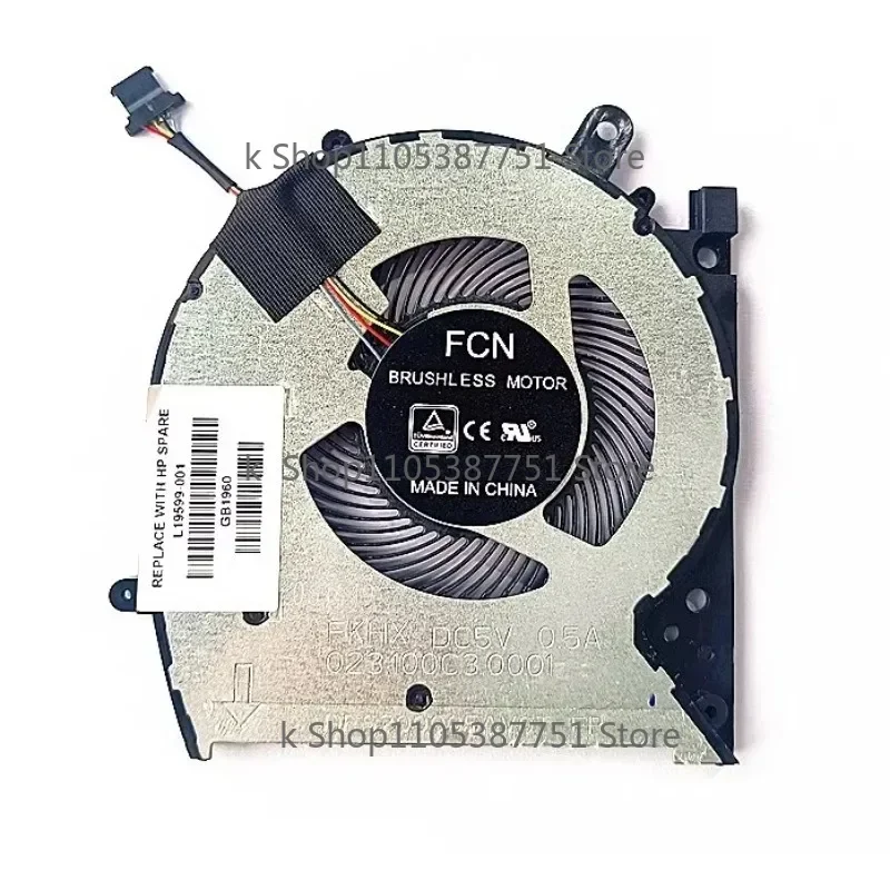 Фото Оригинальный новый вентилятор процессора для HP Envy X360 13-AG 13M-AQ TPN-W133 L19599-001, охлаждающий вентилятор №1