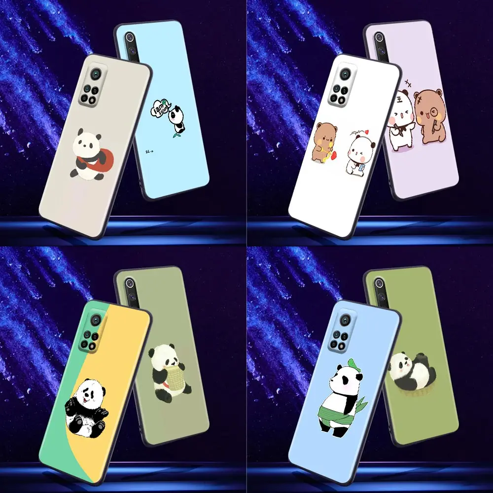 

Phone Case for Xiaomi Mi 9 9T SE Case 10T 10S MiA2 Lite CC9 Note 10 Pro 5G Silicon Cover Cute Cartoon Bears Grizzly Panda Animal