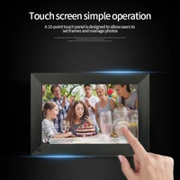 10 inches smart touch screen 16gb memory digital album video player wifi hd cloud photo frame for phone for xiaomi huawei iphone