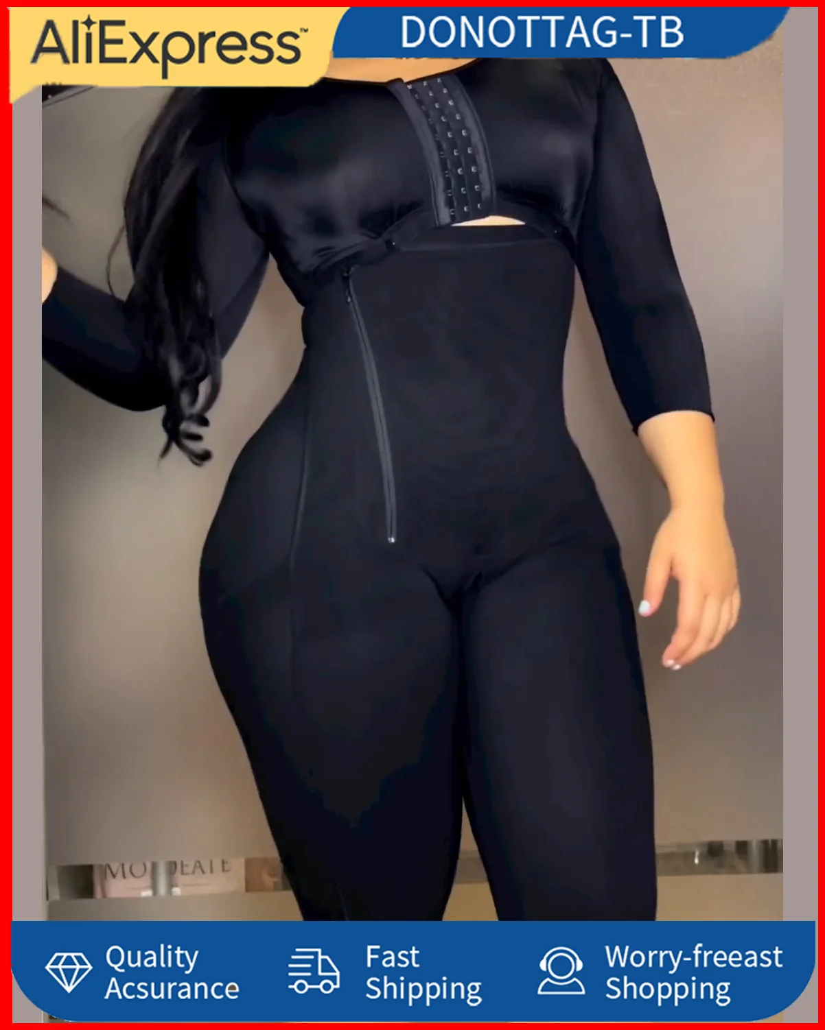 Women Full Body Shaping Corset Waistcoat With Bra＆Side Zipper High Waist Control Bodysuit Butt Lifting Effect Fajas