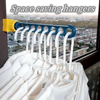 large capacity clothes hanger multifunctional hanging drying rack foldable travel indoor balcony window frame clothing organizer
