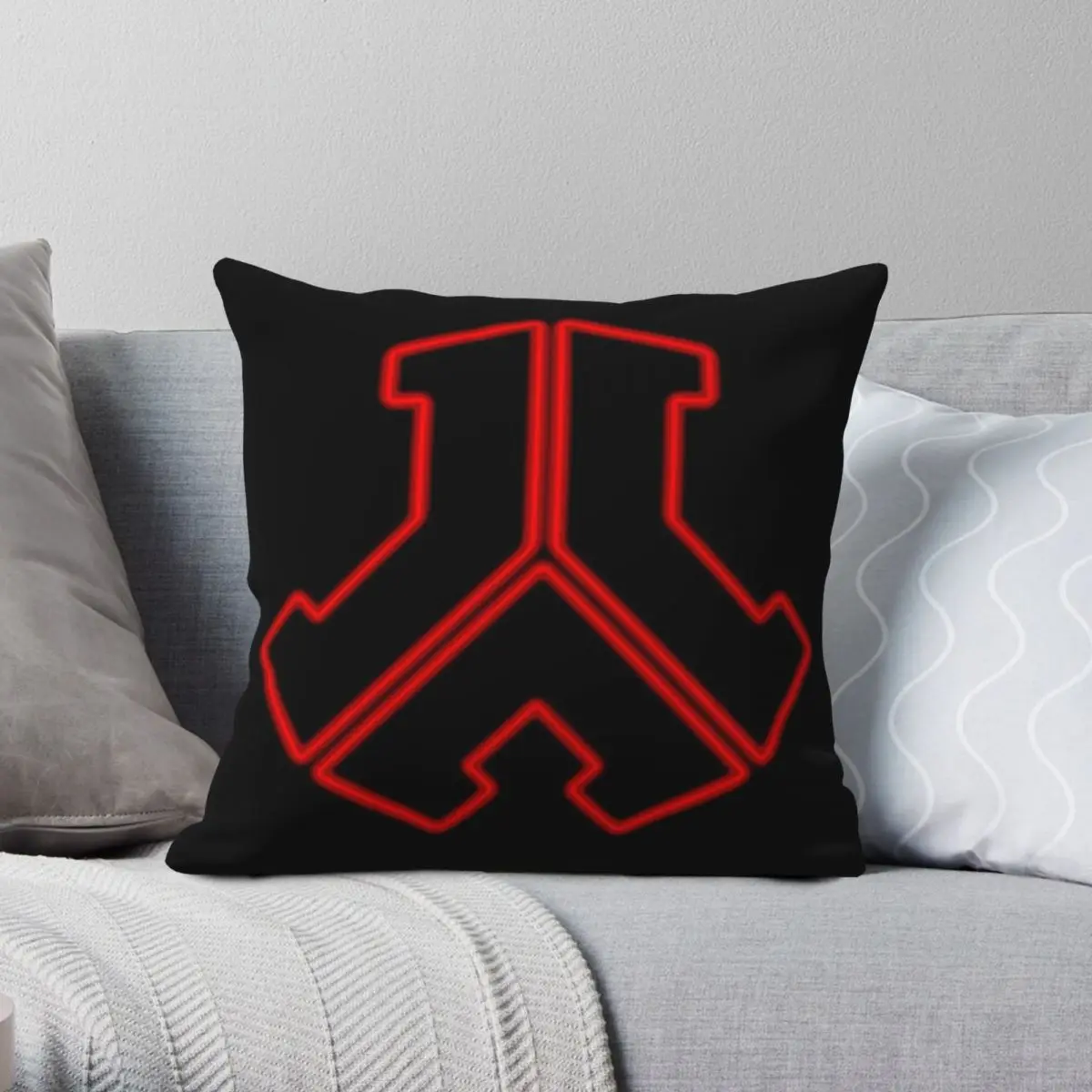 

Defqon 1 Logo Neon Red Pillowcase Polyester Linen Velvet Pattern Throw Pillow Case Sofa Seater Cushion Cover Wholesale