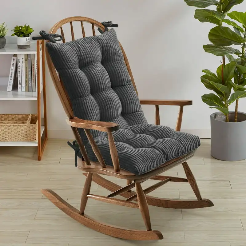 

Piece Velvet Ribbed Non Slip Rocking Chair Cushion Set Gray Tye dye kit Tailors chalk