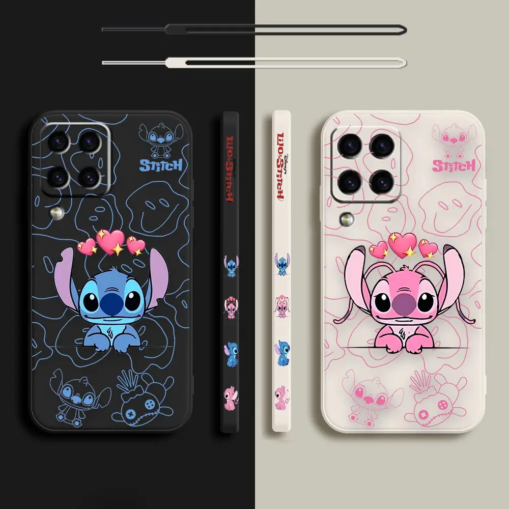 

Lilo And Stitch Stitch Cartoon Couple Case For Samsung M62 M53 M52 M51 M33 M31 M30 M21 M20 M10 Note 20 10 9 8 Ultra Plus Cover