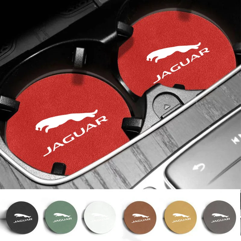 2 шт. нескользящая автомобильная подставка для стайлинга чашек воды Jaguar XFL XEL E-PACE