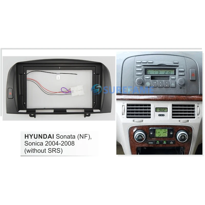 Панель автомобильная 9 дюймов для приборной панели HYUNDAI Sonata (NF) Sonica 2004-2008