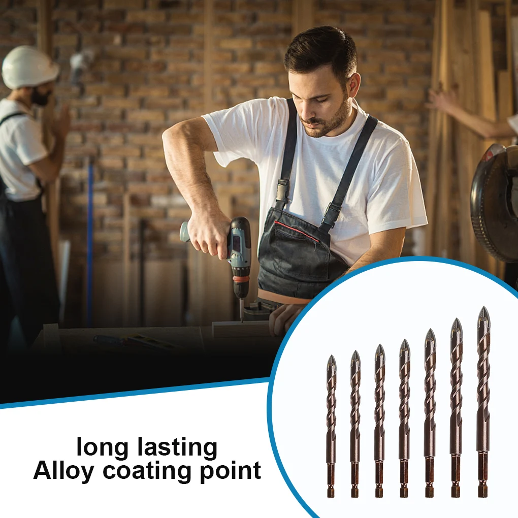 

Reusable Drill Bit Triangular Tile Glass Ceramic Ceramic Woodworking Stone Replacement Household Power Hand Tools Accessories