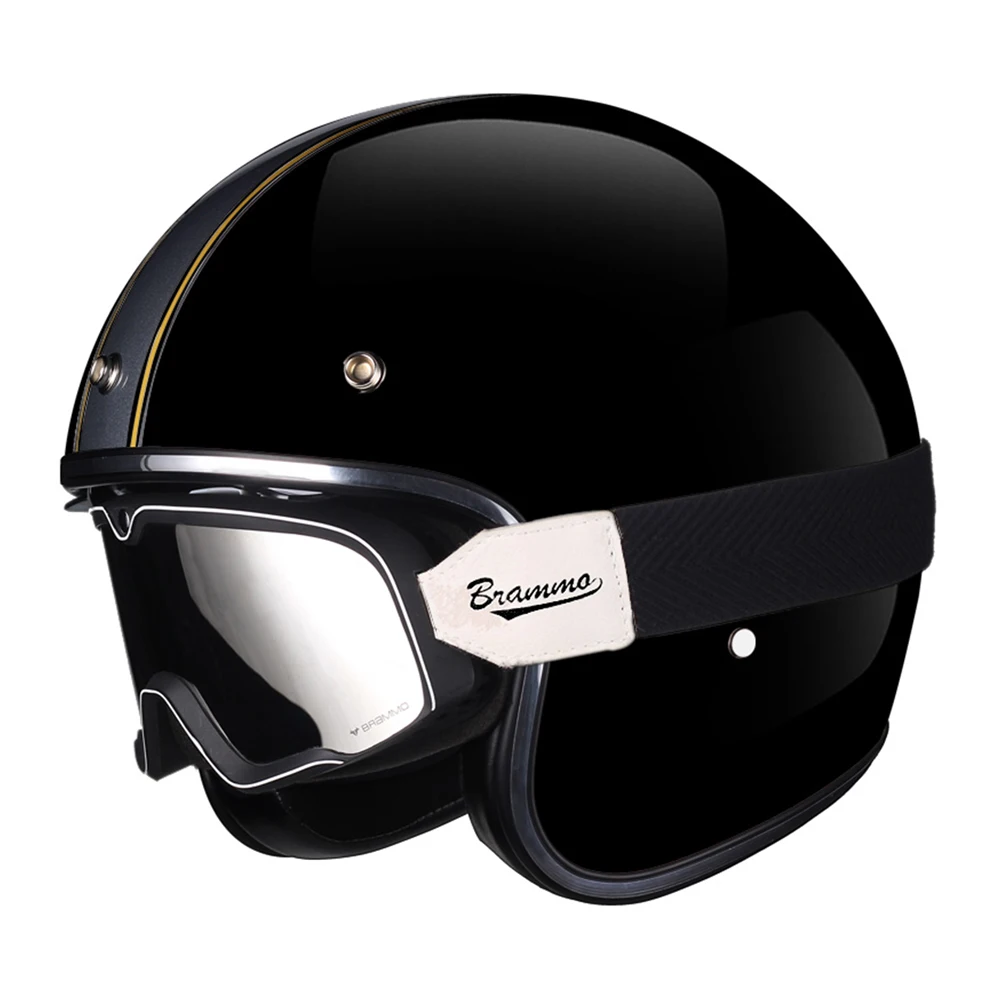 

2022 Motorcycle Helmet Four Seasons Helmet Motorcycle Black Men's Motorcycle Helmet Vintage Helmet Biker Helmet Summer