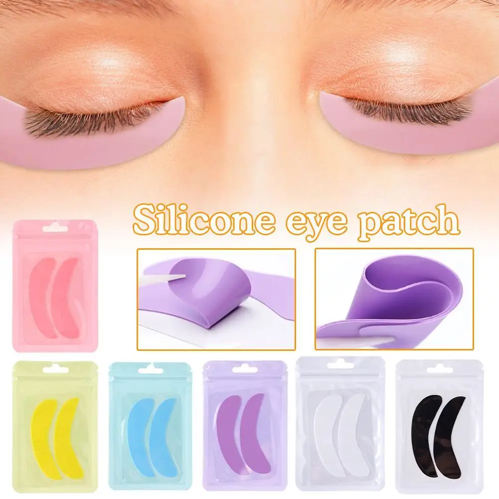 

1Pair Eyelash Perm Silicone Eye Pads Eyelash Lash Lifting Curler Patch Tools Under Eye Patches Silicone Reusable Eye Pad