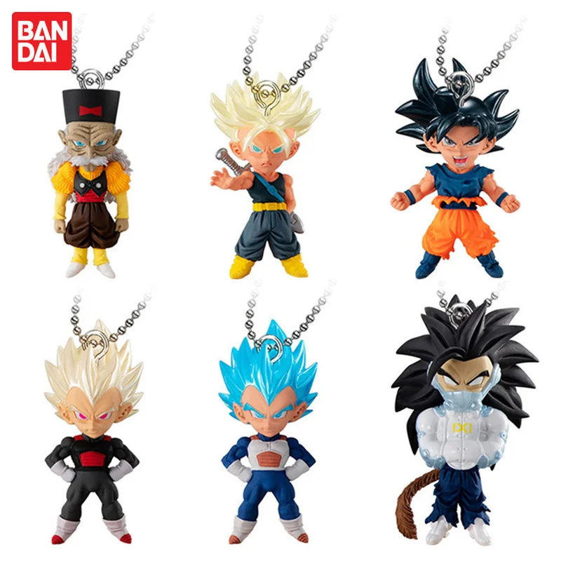 

Bandai Genuine Gashapon Dragon Ball Anime Son Goku Action Figure Model Keychain Doll Pendant Collectible Toys Kids Gifts