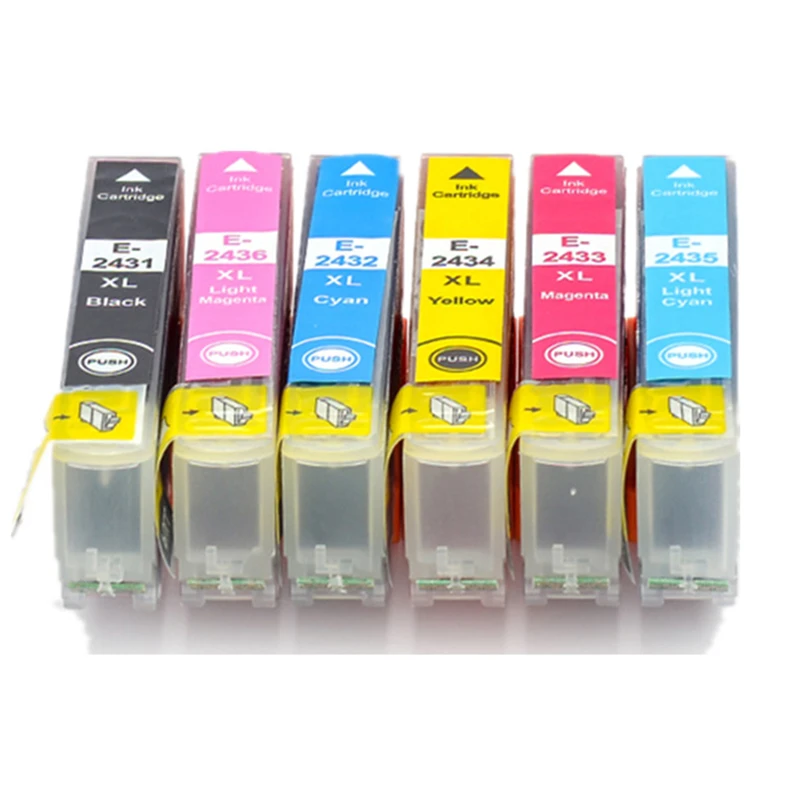 

Совместимый чернильный картридж 24XL для Epson T24XL T2431 ,For Epson XP-55 XP-750 XP-760 XP-850 XP-860 XP-950 XP-960 XP-970