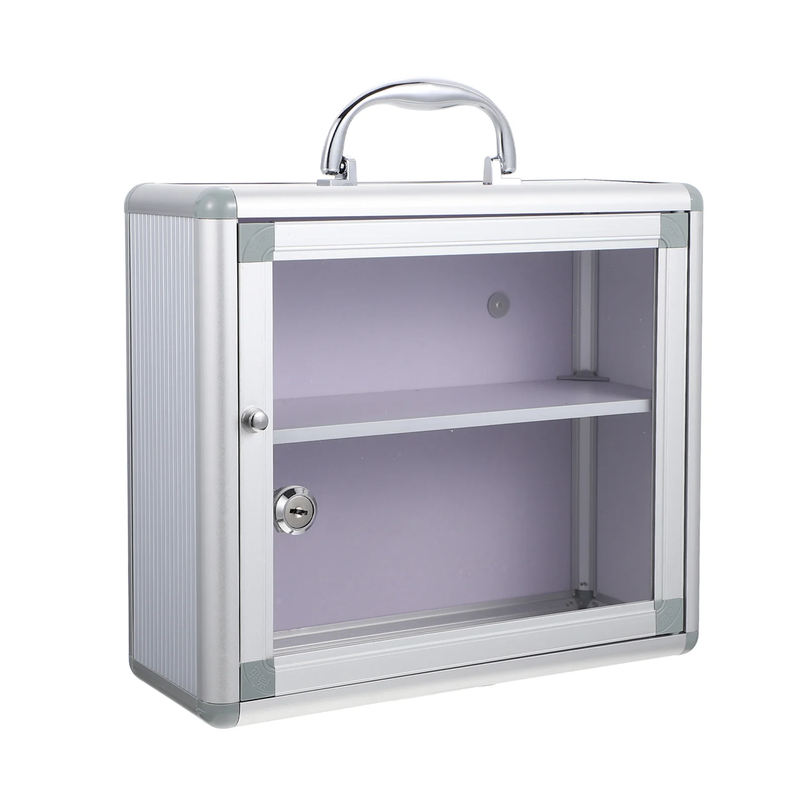

Multi-Layer Medicine Box Lock Case Storage Accessory Auto First Aid Wall-mounted Locking Supply Major Visible Hanging