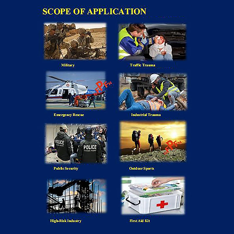 Тактическая Кровоостанавливающая Каолинь Растворимая Повязка На Раны Боевой