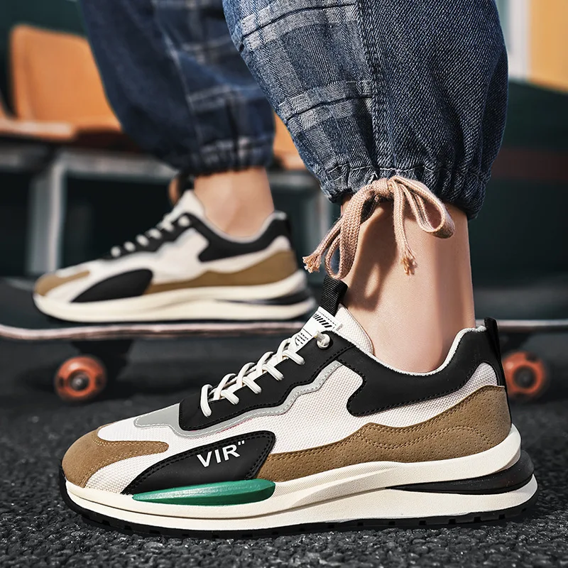 

Casual Sneakers Lace Up Outdoor Running Shoes for Men Non-slip Sport Male Shoes Professional Athletic Training Men Mesh Shoes