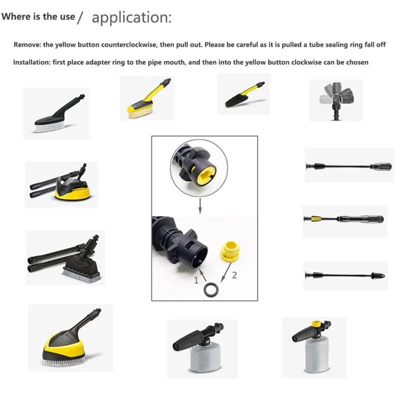 Уплотнительное кольцо для насадки шланга Karcher Lance запасное уплотнительное 2 640-729 0