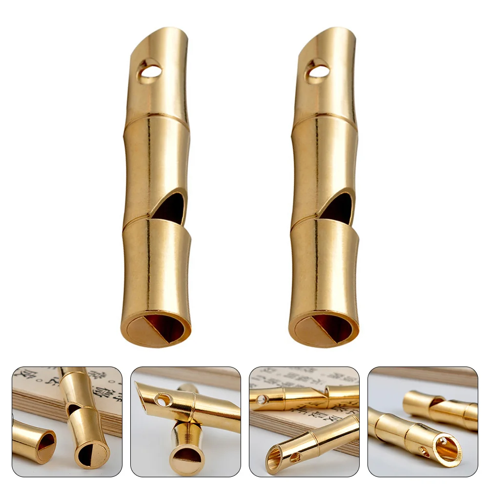 

2Pcs Childrens Speaker Toys Children Call Kids Whistle Kids Brass Whistle Novelty Bird Whistle