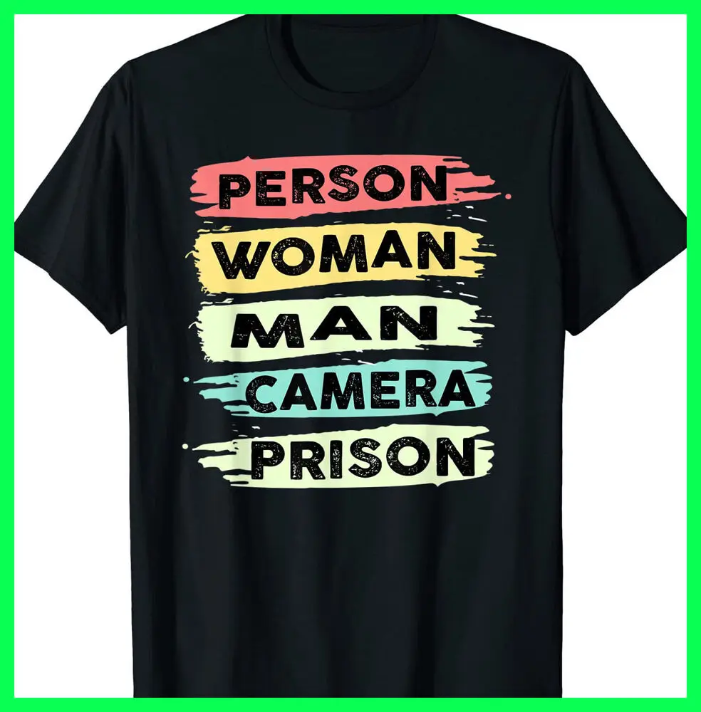 

Человек, женщина, мужчина, камера, тюремный Забавный Трамп футболка унисекс S-3Xl