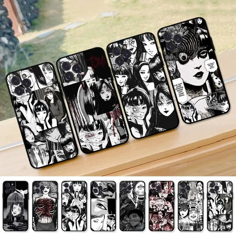 

Anime Junji Ito Terror Horror Phone Case For iPhone 8 7 6 6S Plus X SE 2020 XR XS 14 11 12 13 Mini Pro Max Mobile cover