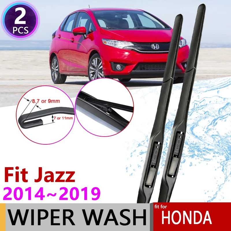

Щетки стеклоочистителя для лобового стекла, для Honda Fit Jazz 2014 ~ 2019, GK5, 2016, 2017, 2018