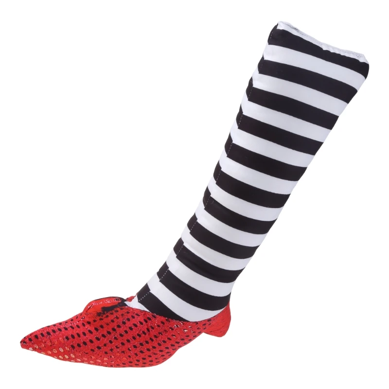 1 пара реквизит для ног злой ведьмы на Хэллоуин перевернутые ноги волшебника с