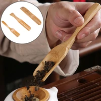 1pc bamboo tea spoon natural bamboo chinese kongfu tea shovel tea clips ceremony fish shape tea brush teaware accessories