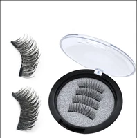 three magnet false eyelashes handmade naturally realistic quick paste reuse 3d magnetic false eyelashes