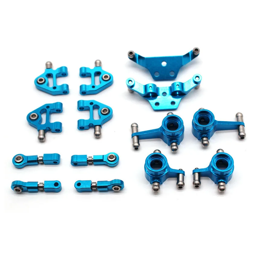 

Metal Upgraded Parts Steering Cup Swing Arm Shock Absorber Plate Set for Wltoys P929 P939 K969 K979 K989 K999 1/28 RC Car