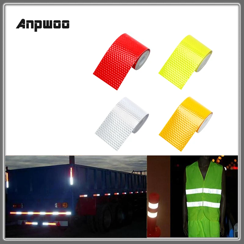 

Anpwoo RS02 5cmx3m Car Reflective Material Tape Sticker Automobile Motorcycles Safety Warning Tape Film Car Stickers Car Styling