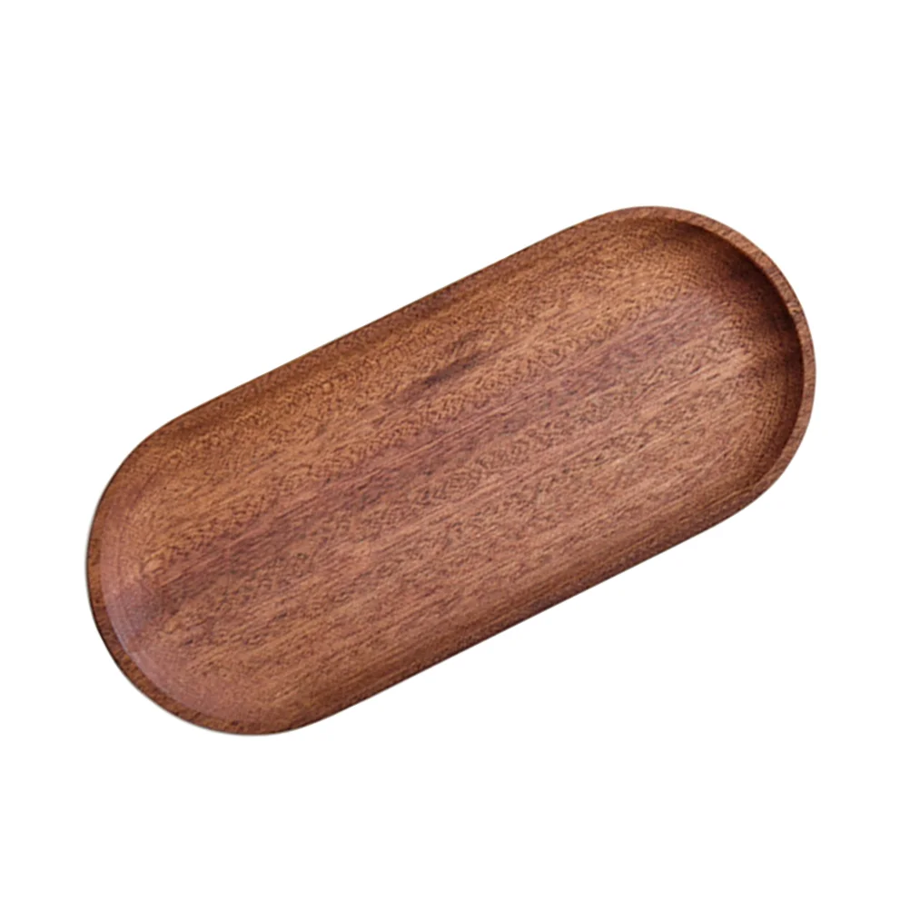 

Tray Plate Serving Dish Wood Wooden Dessert Platter Snack Table Coffee Cake Display Appetizer Vintage Service Holdersjwelery