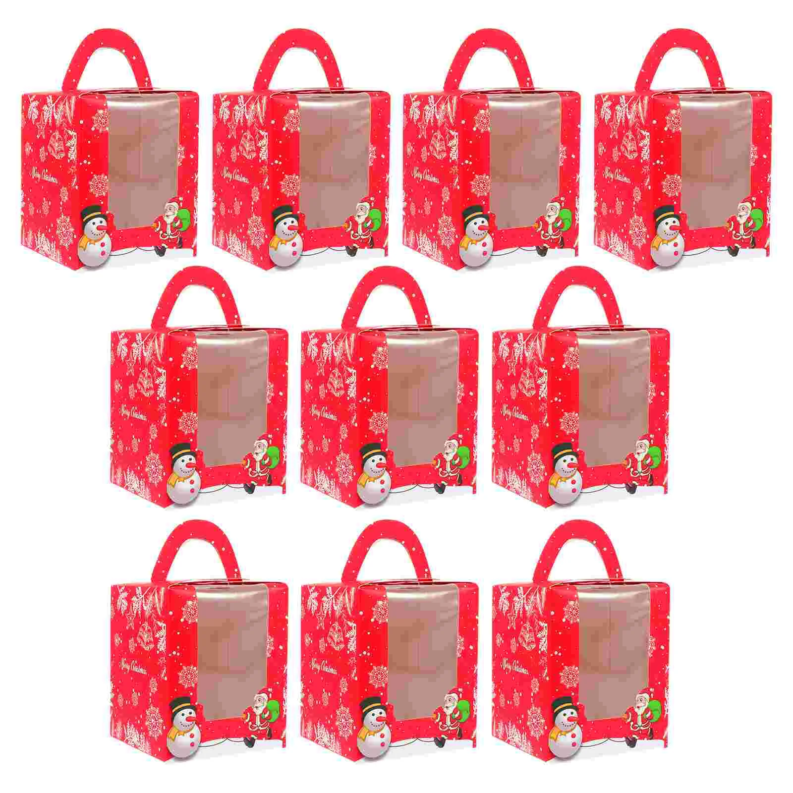 

Box Cake Candy Boxes Container Packing Cupcake Bakery Individual Holiday Carrier Christmas Gift Muffin Cardboard Holdersparty