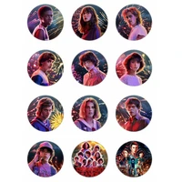movie stranger things season 4 badge pin brooch %d0%b7%d0%bd%d0%b0%d1%87%d0%ba%d0%b8 key figure logo printing tinplate pins jewelry cosplay props for friends
