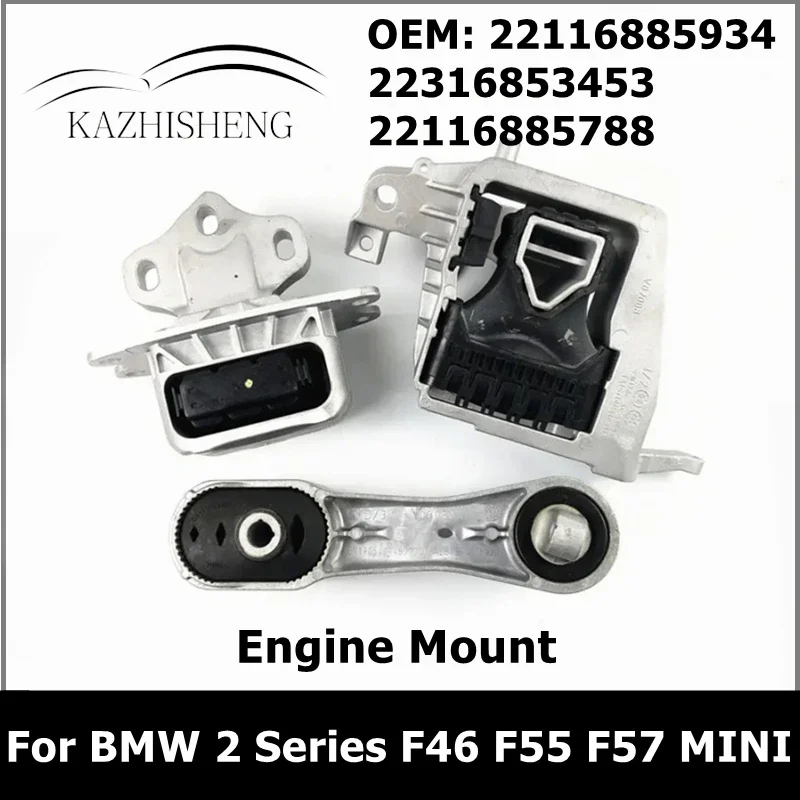 

Резиновое Крепление Двигателя трансмиссии 22116885934 для BMW 2 F46 F55 F57 MINI CLUBMAN COUNTRYMAN 22116885788 22316853453, 3 шт.