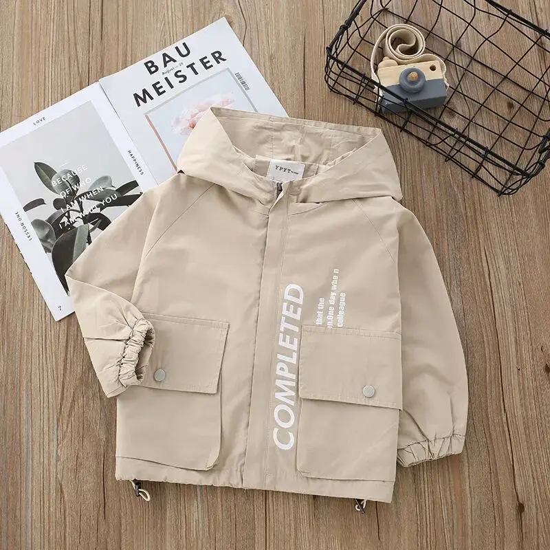 

Children's Clothing Children's Jacket Spring and Autumn Boys Handsome Top New Children's Baby Mid-length Windbreaker