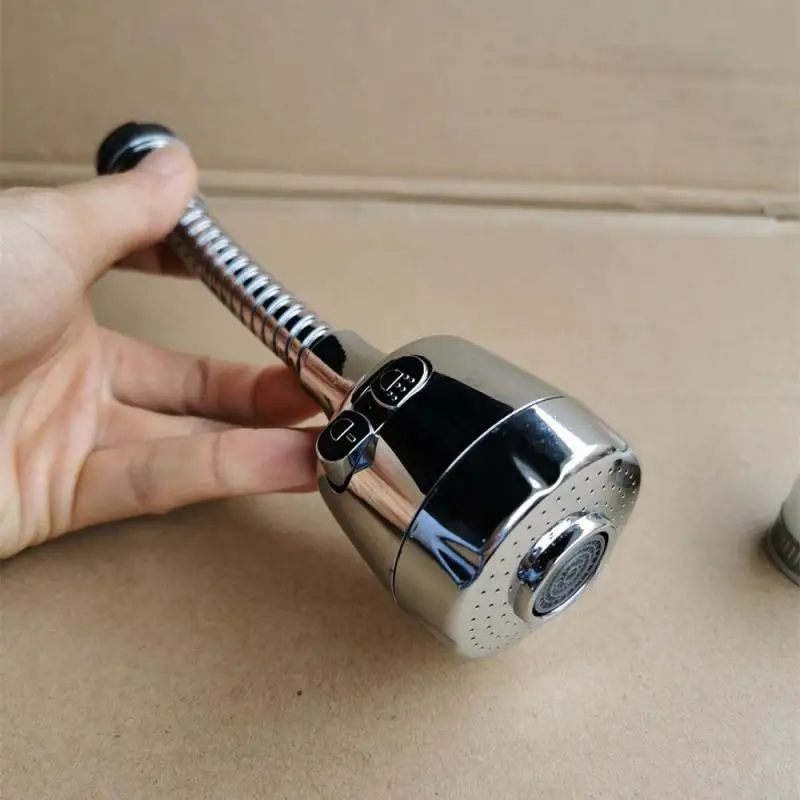 

Kitchen All-copper Pull-out Hot And Cold Water Faucet Sink Universal Telescopic Home Washbasin Splash-proof Supercharged Faucet