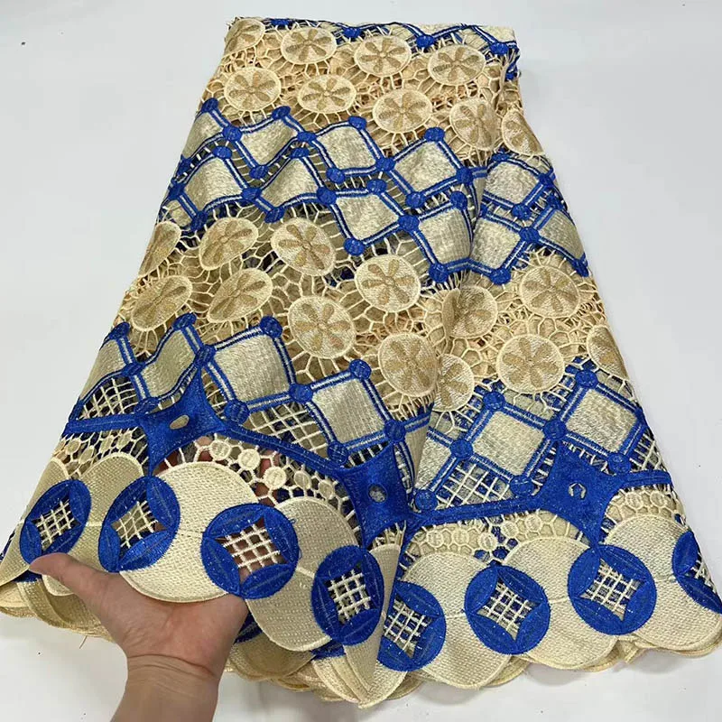 

2023 новейшая африканская кружевная ткань из Нигерии с вышивкой, высококачественный гипюровый шнур, французское кружево, Свадебный материал ...