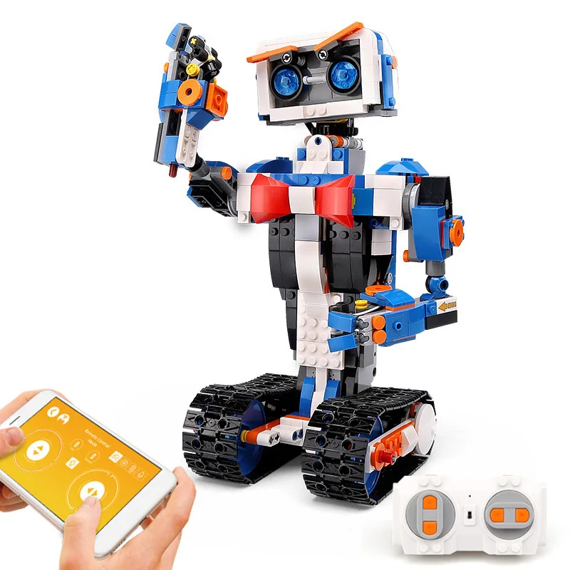 

Robot Building Block Toys for Kids,Remote and APP Controlled STEM Kits Intelligent Rechargeable Creative Set for Boys Girls Gift