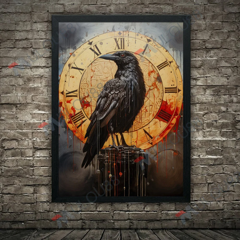 

Настенная живопись "Готический викторианский ворон", печать на холсте