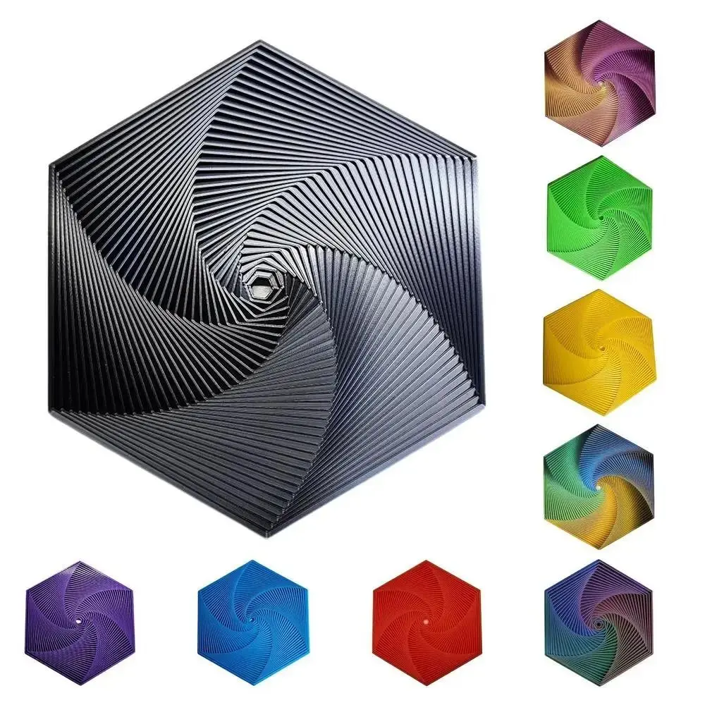 3D печать фрактальный шестиугольник анти-тревога шестигранные спирали сенсорная