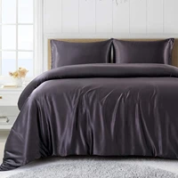 satin duvet cover silk duvet cover soft luxury satin bed set with zipper closure 1 duvet cover 2 silky satin pillowcases