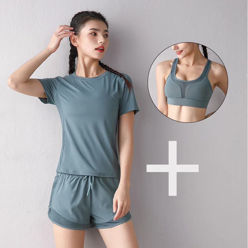 

Explosive Sports Suit Women's Summer Quick-drying Breathable Yoga Clothes Sports Short-sleeved Fashion Training Fitness Clothes