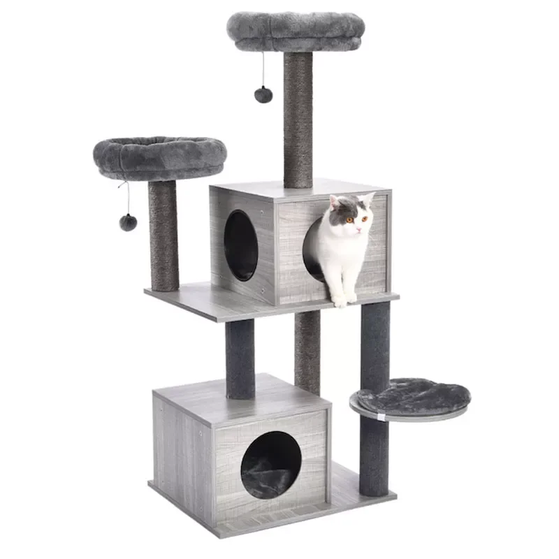 

Unique Designing Sisal Cat Tree Pet Window Luxury Chair Kitten Jumping Bed House For Cat Scratching Post Funny Hanging Ball