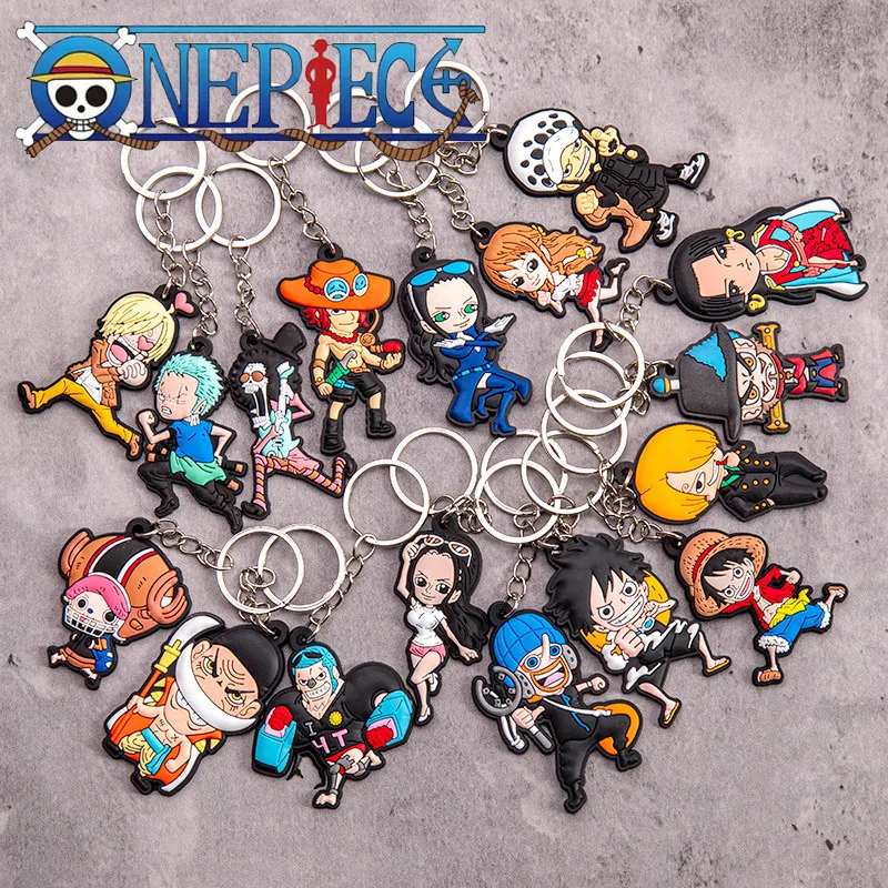 

Anime One Piece Keychain Ornament Boy Bag Jewelry Car Decoration Keychain