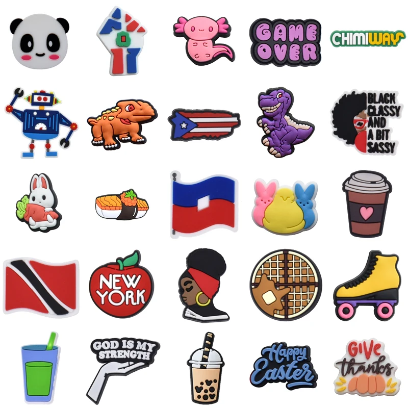 

Set Jeans Para Pins Boy Girl Gifts Women Charm Decorations for Crocs Wholesale Bulk Packs Shoe Charms Shoes Accessories Kids Men