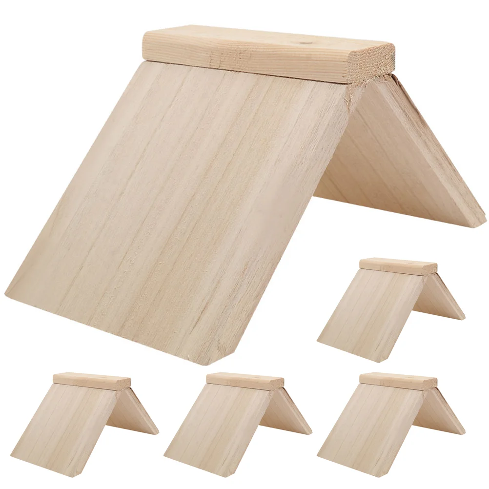 

5pcs Reusable Convenient Wooden Parrot Stand Pigeon Supplies Bird Cage Accessory Wood Perch Bird Cage Toy for Bird