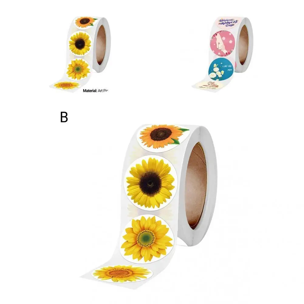 

Printed 500Pcs/Roll Practical Adhesive Thank You Sticker Simple Packaging Sticker Anti-scratch for Gifts Box